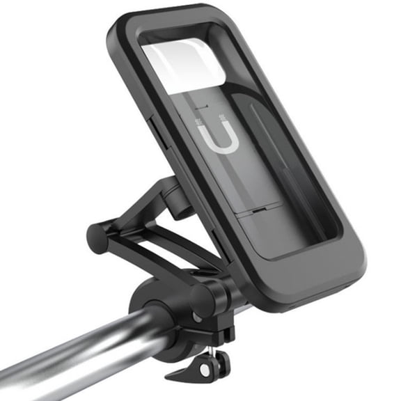 Waterproof Magnetic Bike Phone Mount, Universal Touchscreen Phone Holder for Bicycles, Electric Motorcycles & Outdoor Cycling