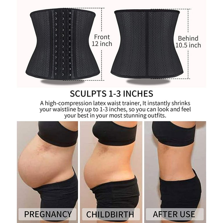 YIANNA Breathable Waist Trainer for Women Underbust Latex Sport