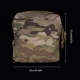 thumbnail image 3 of ZPAQI Zippers Utility Pouch Tactically Storage Bag Waist Pouch for Camping Hiking, 3 of 20