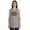 Heather Light Gray (Black Glitter), variant on Inkmeso Educated Motivated Vaccinated Pro-Vaccine Womens Tank Tops Casual Tee