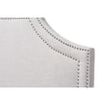 thumbnail image 3 of Bowery Hill Cut-Out Shape Contemporary Fabric Upholstered Full Headboard in Gray, 3 of 4