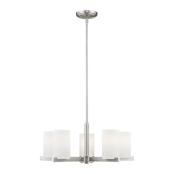 Livex Lighting Astoria Chandelier in Brushed Nickel