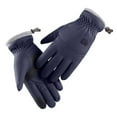 thumbnail image 3 of MSJUHEG Gloves Fingerless Gloves Work Gloves Winter Gloves And Windproofgloves Watertight Outdoor Gloves Winter Non Slip Adult'S Fleece Riding Warm Gloves Winter Gloves Men Blue One Size, 3 of 7