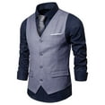 thumbnail image 2 of Men's Tank Tops Solid Color Casual Business Suit Vest Sleek Comfortable Breathable Summer Fashion Slim Fit Lightweight Men's Oversized Tee Summer Tops Streetwear, 2 of 4