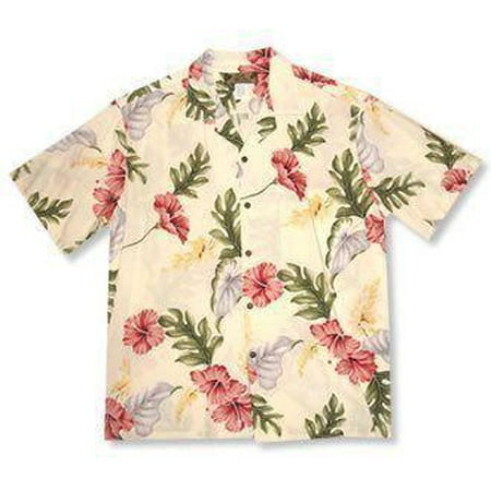 Rayon Cream - Honeymoon Cream Hawaiian Rayon Aloha Shirt