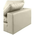 thumbnail image 5 of Meridian Furniture Comfy Cream Faux Leather Modular Sofa, 5 of 10
