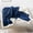 Dark Blue, variant on Taibuwu Winter Thickened Double Layer Striped Lamb Wool Blanket Warm Soft Blanket Office Nap Air Conditioning Blanket (50''x63'')