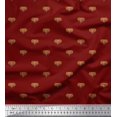 thumbnail image 1 of Soimoi Rayon Fabric Elephant Face Animal Print Sewing Fabric Yard 56 Inch Wide, 1 of 3