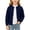 Navy, variant on Auroural Toddler Girls Cardigan Sweaters 5T Girls' Fall and Winter Knitted Cardigan Sweater Solid Color Casual Sweater Coat 2-13Years