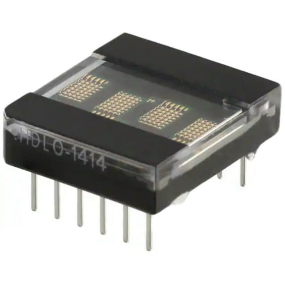HDLO-1414 LED Displays Dot Matrix 5X7 0.15 626nm 1x4 Alphanumeric Red 12-Pin DIP