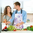 thumbnail image 6 of Sweet Watercolor Flower 5 Pcs Kitchen Set Heat Resistant Oven Mitts and Non-Slip Pot Holders with Adjustable Cooking Apron, 6 of 6