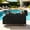 Black, variant on 60.6‘’ Outdoor Kitchen Island Foldable Kitchen Cart with Lockable Wheels for Patio