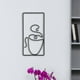 thumbnail image 5 of Decoración minimalista Macarena Mural de pared esculturas de pared pintura de dibujo lineal estilo D, 5 of 8