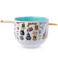thumbnail image 1 of Silver Buffalo - Tazón de cerámica para ramen, fideos o arroz, con palillos, Harry Potter, se puede usar el microondas, 592 ml, 1 of 9