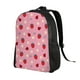 thumbnail image 2 of Disketp Strawberry and Ladybugs Mochila Unisex de Apertura Lateral Completa, Mochila para Laptop para Escuela, Trabajo y Viajes, 2 of 8