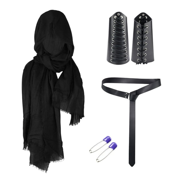 Costume de Chevalier Médiéval Accessoires Rétro Ceinture de Chevalier pour Accessoires de Théâtre Noir