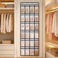 thumbnail image 5 of Over The Door Shoe Storage | Over The Door Shoe Organizer | Hanging Storage Organizer for Closet Space Saving, Great Gift, White Fabric Shoe Organizer, 5 of 5