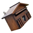 thumbnail image 2 of MasteelfCA 1PC Wooden Mailbox Outddor Post Box Rainproof Suggestion Box Creative Letter Box for Home Company, 2 of 9