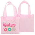 thumbnail image 6 of BLUE PANDA Donut Goodie Bags - 6.5 x 7 x 2 In, Pink, Pack of 24 - Party Favor Bags for Girls' Birthday, Donut Party Favors, & Baby Shower, 6 of 10