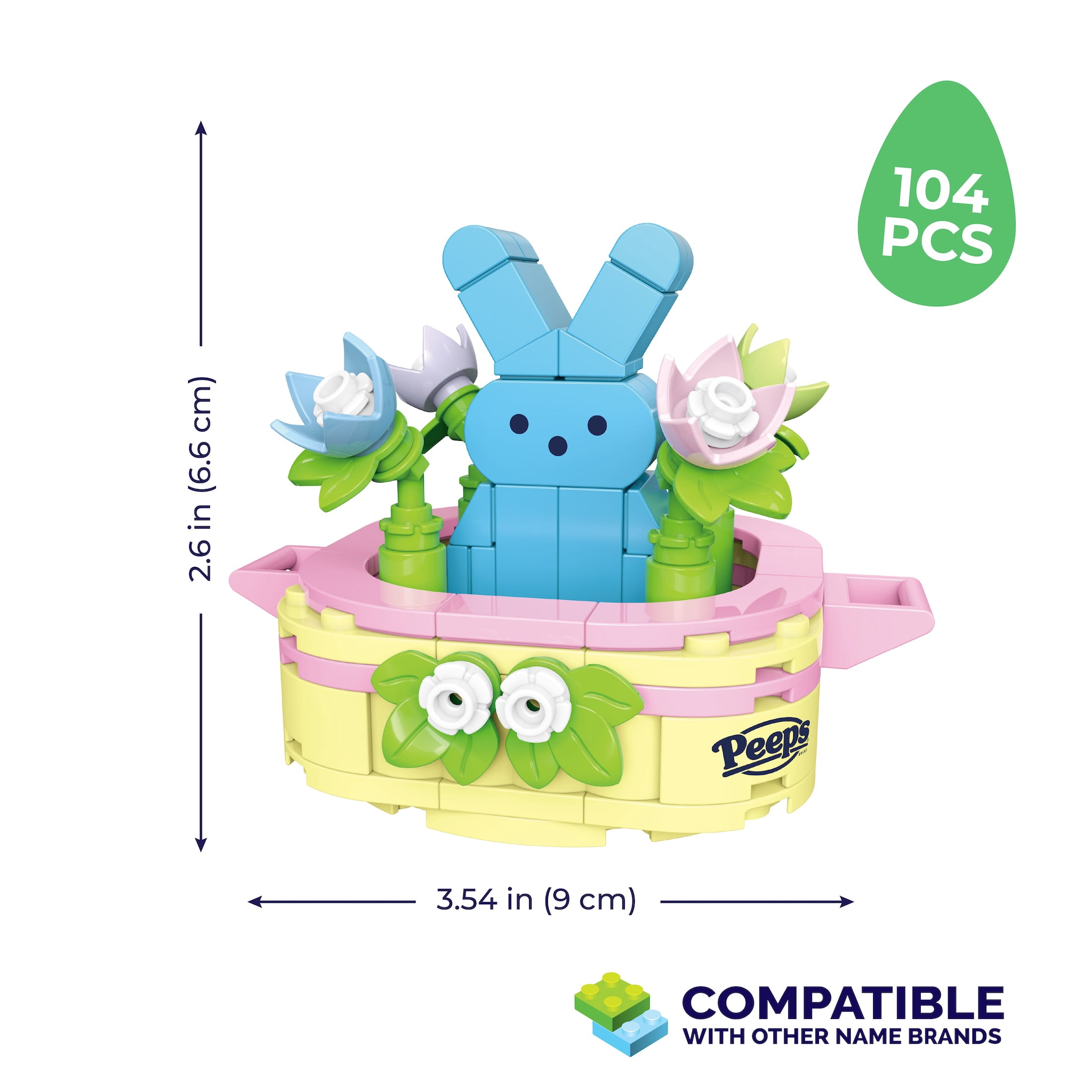 Brickcraft, Easter Building Set, 104-Piece, Spring Decor - Walmart.com