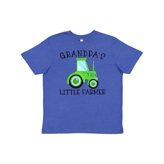 Inktastic Grandpa's Little Farmer- Green Tractor Youth T-Shirt