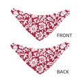 thumbnail image 6 of Kll Red Flowers Dog Bandanas,Triangle Reversible Pet Scarf For Small Medium Large And Extra Large Dogs-Large, 6 of 7