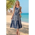 thumbnail image 4 of Wiholl Summer Dresses for Women Flowy Casual Midi Dress Beach Vacation Sundresses with Pockets, 4 of 9