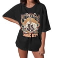 thumbnail image 1 of WILLBEST Shirts T - pour Femmes Chemises pour Femmes Musique Ville Musique Country Concert Groupe Rock Guitare Vintage Graphique T-Shirt Décontracté Hauts, 1 of 3