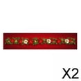 thumbnail image 1 of Mantel navideño Soledad de 13 x 71 pulgadas 2 piezas decoración Navideña, 1 of 10