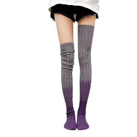 

Sunisery Women s Thigh High Socks Extra Long Cotton Knit Warm Thick Tall Long Boot Stockings Leg Warmers for Women