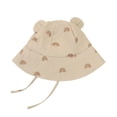 thumbnail image 6 of Xfvqtps Baby Summer Sun Hat Infant Toddler Boys Girls Bucket Hat Lace up Cute Print Ear Wide Brim Beach Breathable Sun Protection Hat, 6 of 9