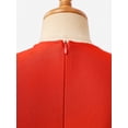 thumbnail image 6 of iiniim Girls Praise Dance Dress Color Block Metallic Liturgical Worship Lyrical Dancewear Red 14, 6 of 7