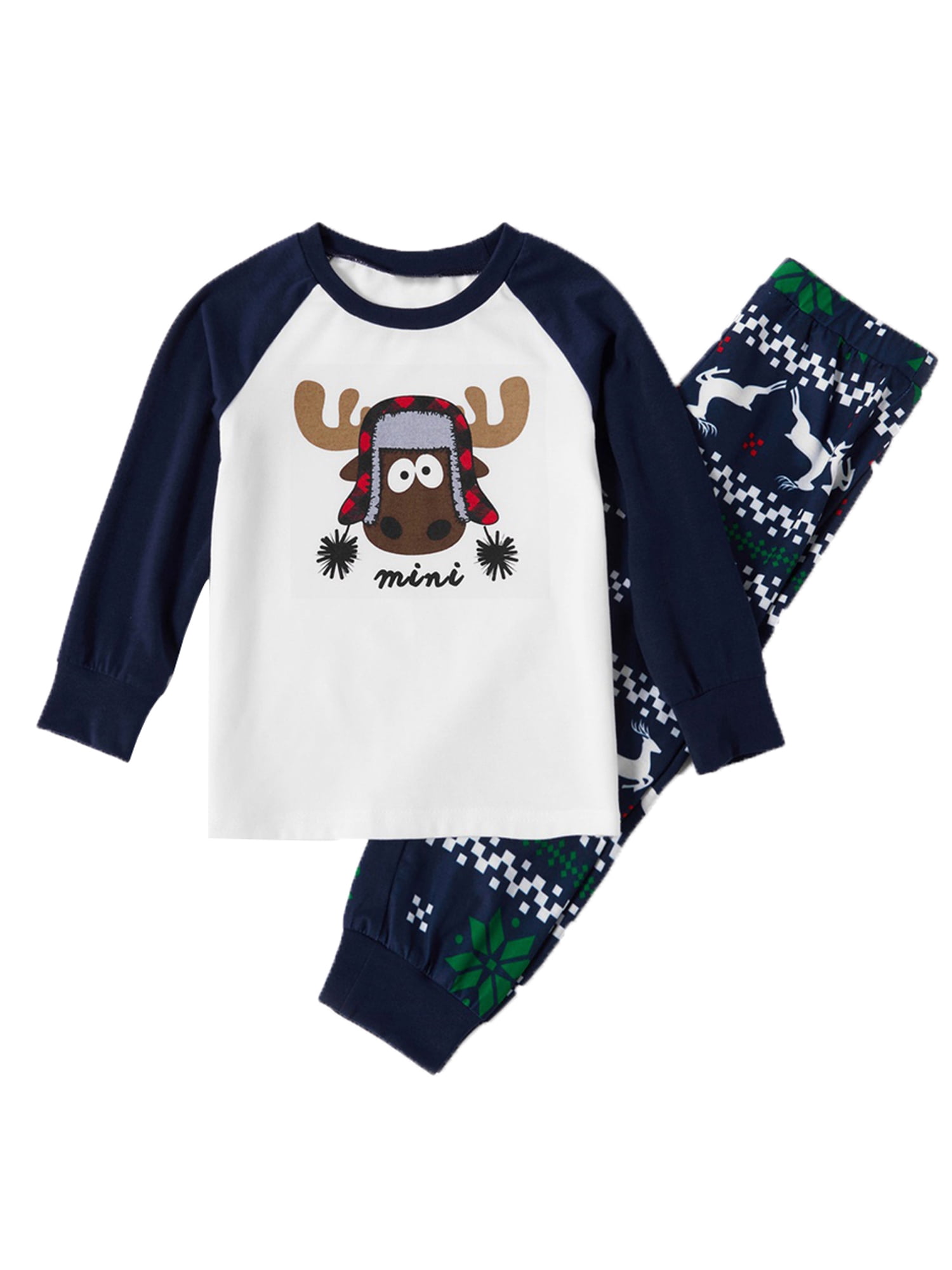 Little Boys Girls Christmas Pajamas Sets Deer Dinosaur Sleepwear 100/% Cotton Pjs 2 Piece Toddler Clothes Kids 3-10T