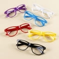 thumbnail image 3 of Monture de Lunettes Rétro pour Femmes Verres Transparents Marque Lunettes Oeil Clair, 3 of 5