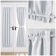 thumbnail image 2 of Cortinas para puerta francesa, con aislamiento térmico, con bolsillo para barra, opacas, para sala de estar, patio, puerta de vidrio, ventana, 1 panel, 25 x 40 pulgadas, color blanco, 2 of 8