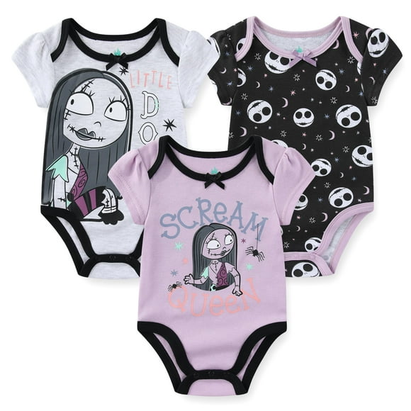 Body Disney Nightmare Before Christmas, paquete de 3 unidades para niñas