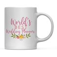 thumbnail image 2 of Andaz Press 11oz. Coffee Mug Gag Gift, World's Best Wedding Planner, Floral Flowers Design, 1-Pack, 2 of 4