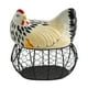 thumbnail image 5 of Cesta de almacenamiento de huevos con diseño de pollo, soporte para huevos de gallina con tapa para almacenamiento de huevos, contenedor de hierro colorido, 5 of 8