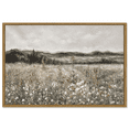 thumbnail image 5 of Drsoum Retro Scenery 16x24in Framed Meadow with Flowers Landscape Painting Modern Farmhouse Decor for Living Room, 5 of 6