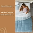 thumbnail image 5 of Rest Haven Reversible Hypoallergenic Chambray 3 Piece Comforter Set, Twin, Blue, 5 of 8