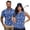 Blue Vintage Leaf, variant on Canadian Maple Leaf Matching Couple Golf Shirts His and Hers Golf Shirts Matching Mens Hawaiian Shirt Golf Accessories for Men Suitable for Tennis Enthusiasts