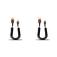 thumbnail image 3 of Moyic Cable de carga Cable de carga retráctil Cable de datos telescópico escalable reemplazable de viaje para Office 3A Tipo 2 Negro Rojo No.04 2piezas, 3 of 6
