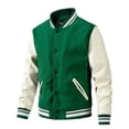 thumbnail image 7 of Men Colorblock Casual Bomber Jacket (XXL, DeepLakeBlue), 7 of 7
