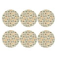 thumbnail image 2 of Disketp Bicycle And Pumpkins Funny Coasters,6 Pcs Leather Coasters with Holder, Perfect Housewarming Hostess Gifts,Protect Furniture from Water Marks Scratch and Damage,Round Shape, 2 of 7