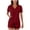 Wine, variant on Jalioing Women's Short Sleeve Pajama Set 2 Piece Striped T Shirt with Shorts Sleepwear Set Plus Size Summer Nightwear