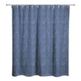 thumbnail image 2 of Creative Products Navy Soft Chevron  71x74 Shower Curtain, 2 of 2