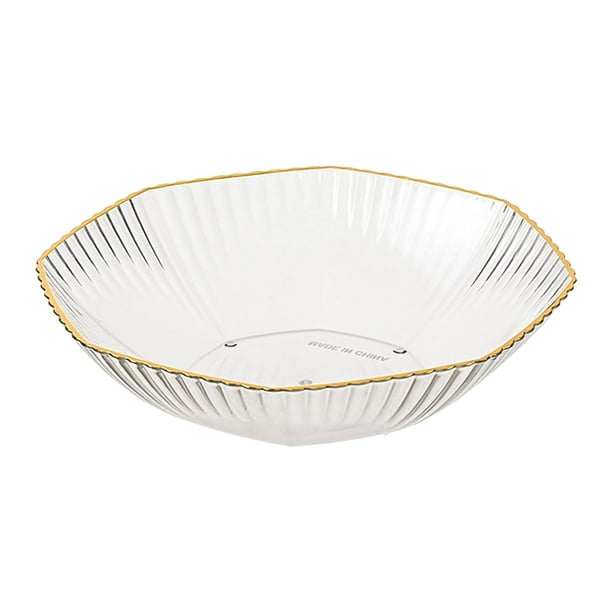 Plato de ensalada, plato de postre, plato de aperitivos para encimera de cocina, hogar, joyería, maquillaje Claro