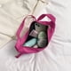 thumbnail image 2 of Bolso De Hombro Harajuku Hobo Bag Casual Zipper Crossbody Bag Nylon suave para regalo (Rose Red), 2 of 9