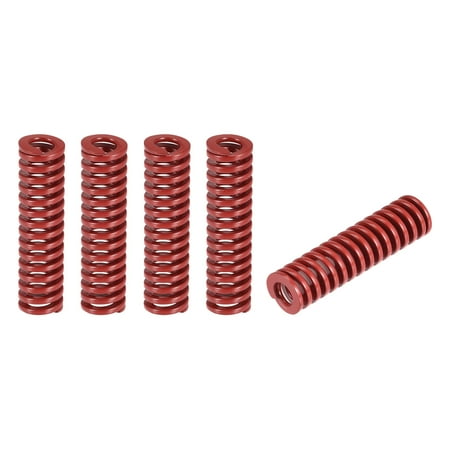 

Uxcell Die Spring 5 Pack 12mm OD 45mm Long Stamping Medium Load Compression Red