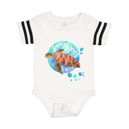 

Inktastic Key West Florida Swimming Sea Turtle with Bubbles Gift Baby Boy or Baby Girl Bodysuit